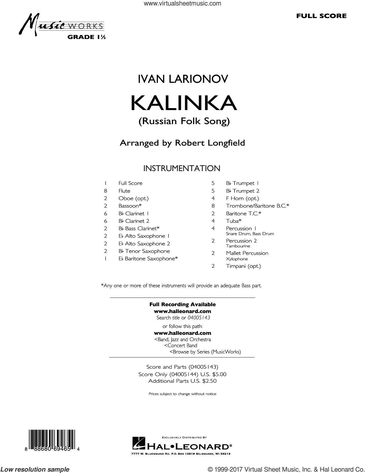 Kalinka (Russian Folk Song) (COMPLETE)