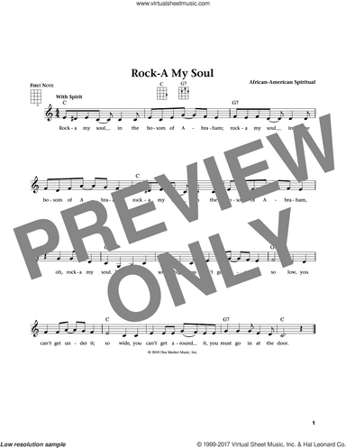 Rock-A-My Soul (from The Daily Ukulele) (arr. Liz and Jim Beloff)