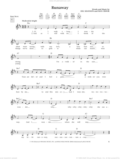 Runaway (from The Daily Ukulele) (arr. Liz and Jim Beloff)