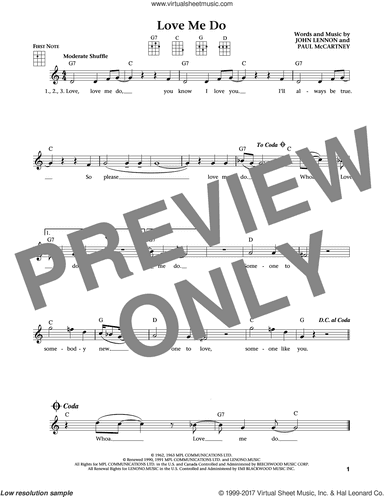 Love Me Do (from The Daily Ukulele) (arr. Liz and Jim Beloff)