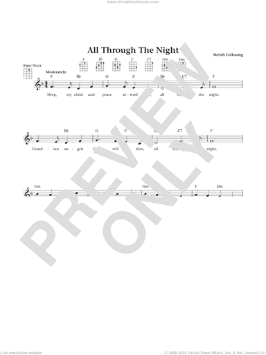 All Through The Night (from The Daily Ukulele) (arr. Liz and Jim Beloff)