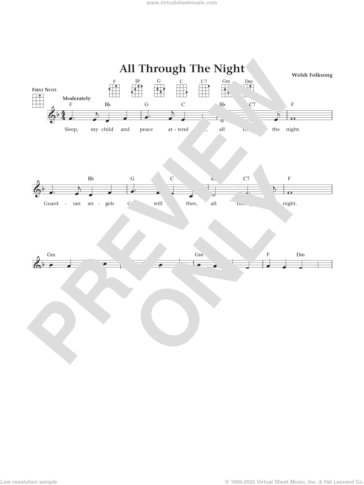 All Through The Night (from The Daily Ukulele) (arr. Liz and Jim Beloff)