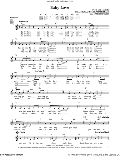 Baby Love (from The Daily Ukulele) (arr. Liz and Jim Beloff)