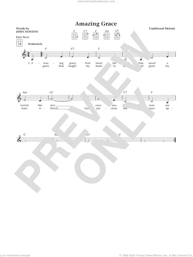Amazing Grace (from The Daily Ukulele) (arr. Liz and Jim Beloff)
