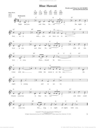 Blue Hawaii (from The Daily Ukulele) (arr. Liz and Jim Beloff)