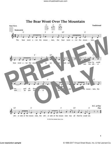 The Bear Went Over The Mountain (from The Daily Ukulele) (arr. Liz and Jim Beloff)