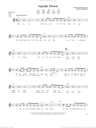Upside Down (from The Daily Ukulele) (arr. Liz and Jim Beloff)