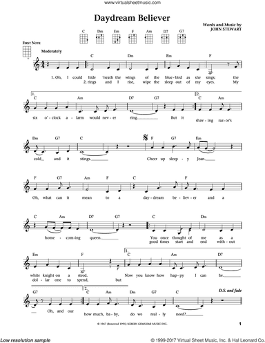 Daydream Believer (from The Daily Ukulele) (arr. Liz and Jim Beloff)
