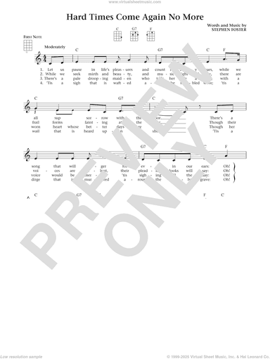 Hard Times Come Again No More (from The Daily Ukulele) (arr. Liz and Jim Beloff)