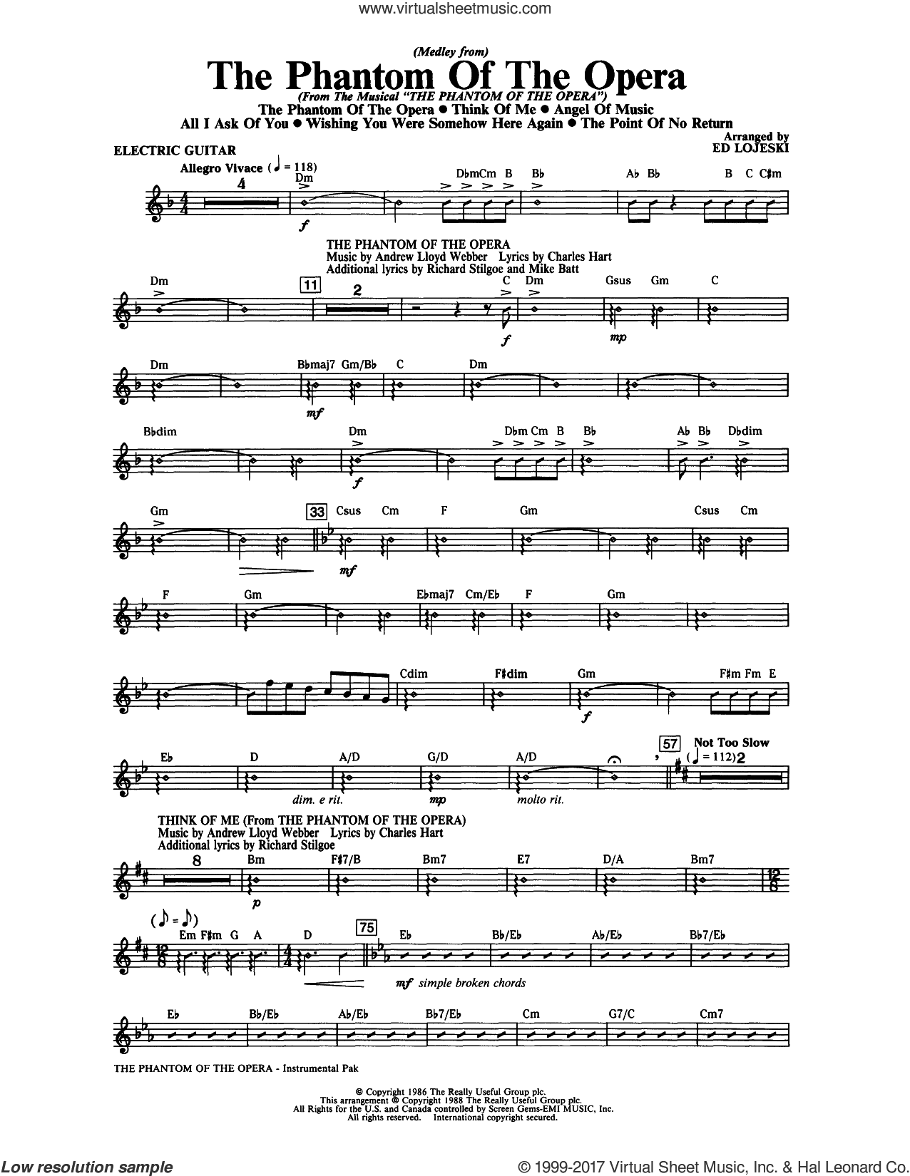 The Phantom Of The Opera (Medley) (arr. Ed Lojeski)