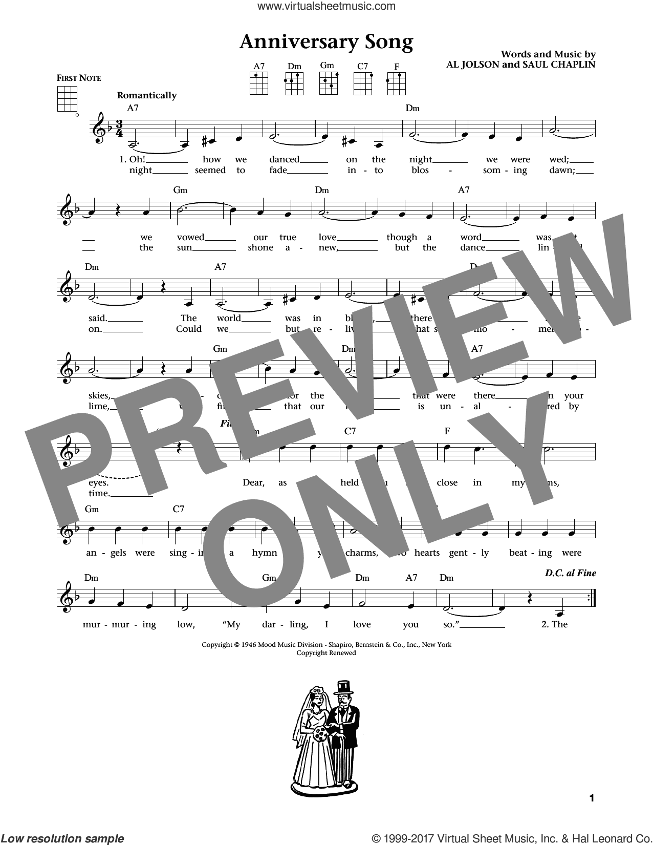 Anniversary Song (from The Daily Ukulele) (arr. Liz and Jim Beloff)