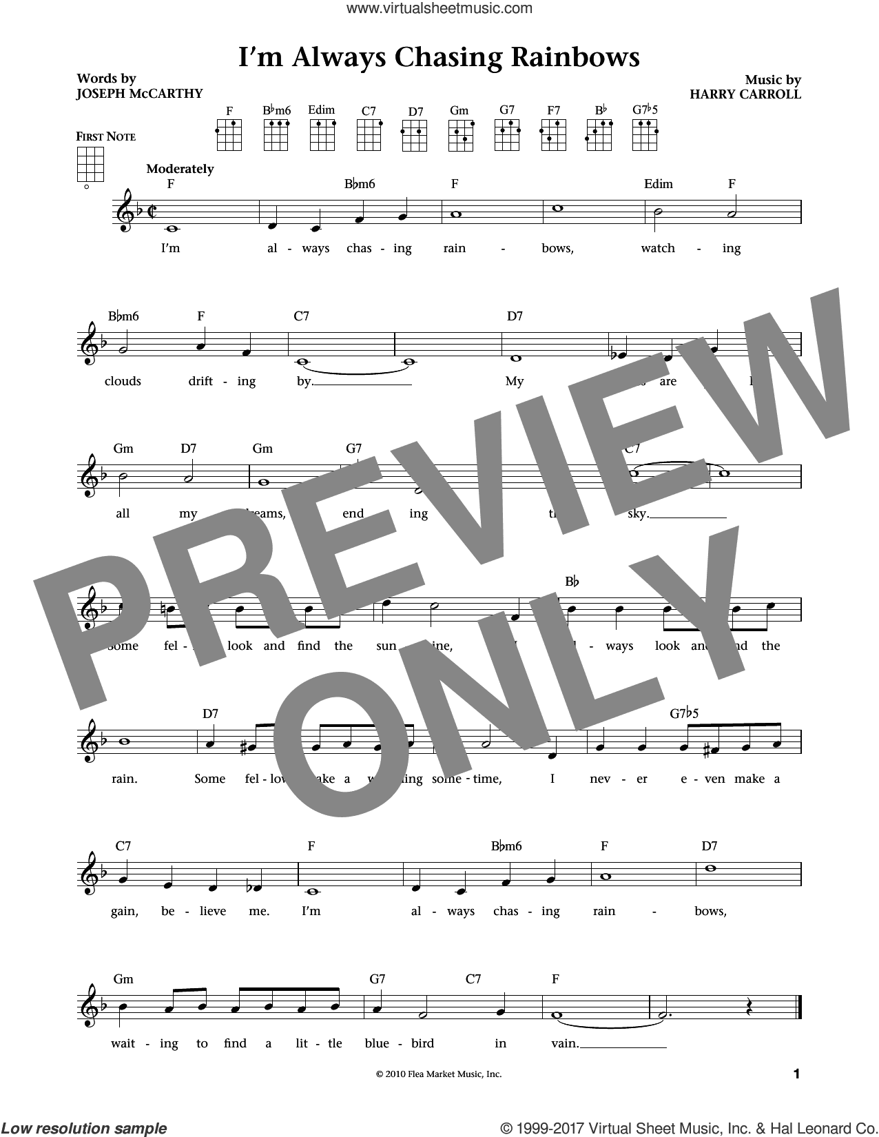 I'm Always Chasing Rainbows (from The Daily Ukulele) (arr. Liz and Jim Beloff)
