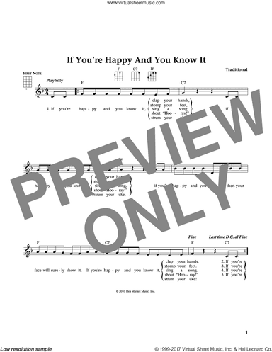 If You're Happy And You Know It (from The Daily Ukulele) (arr. Liz and Jim Beloff)
