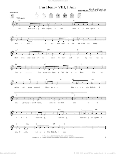 I'm Henry VIII, I Am (from The Daily Ukulele) (arr. Liz and Jim Beloff)