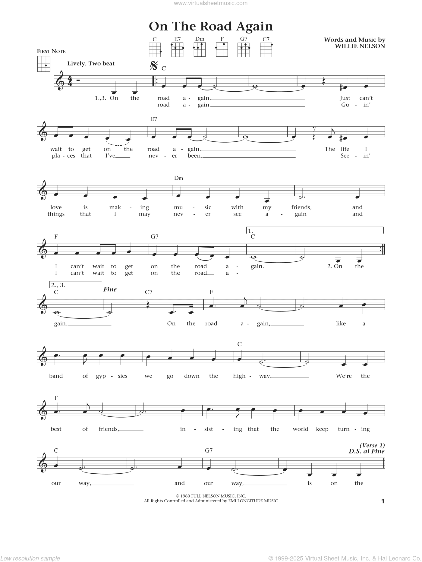 On The Road Again (from The Daily Ukulele) (arr. Liz and Jim Beloff)