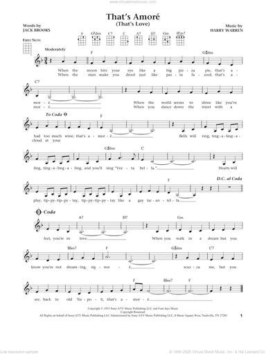 That's Amore (That's Love) (from The Daily Ukulele) (arr. Liz and Jim Beloff)