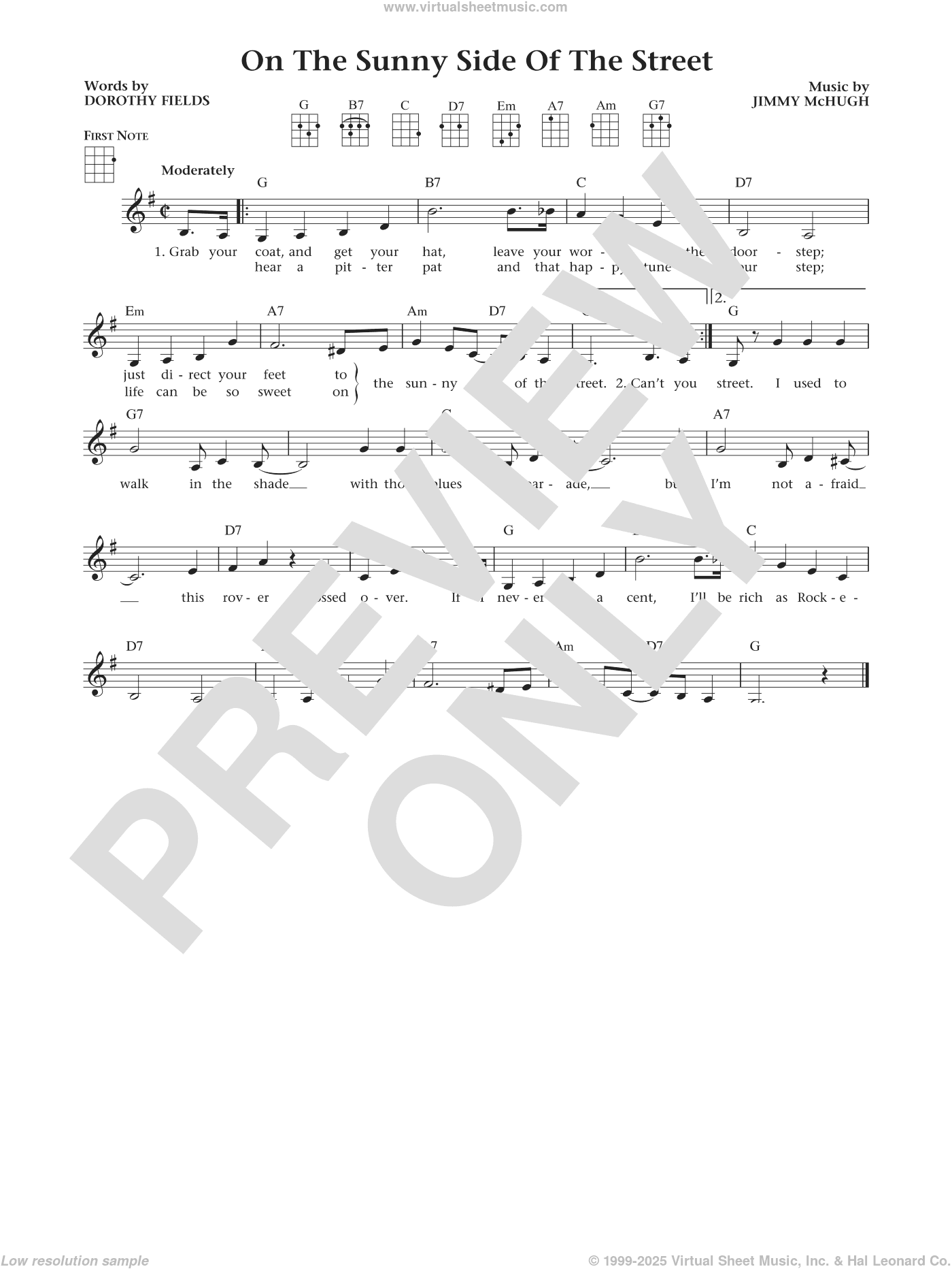 On The Sunny Side Of The Street (from The Daily Ukulele) (arr. Liz and Jim Beloff)