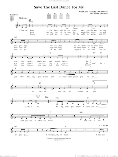 Save The Last Dance For Me (from The Daily Ukulele) (arr. Liz and Jim Beloff)