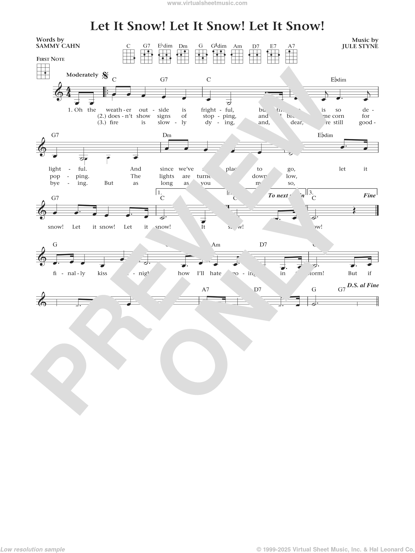 Let It Snow! Let It Snow! Let It Snow! (from The Daily Ukulele) (arr. Liz and Jim Beloff)