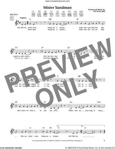 Mister Sandman (from The Daily Ukulele) (arr. Liz and Jim Beloff)