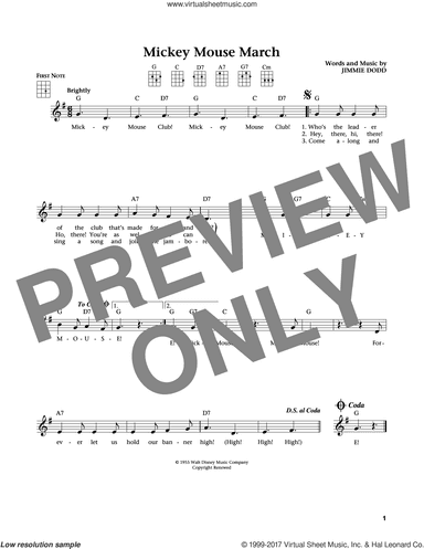 Mickey Mouse March (from The Daily Ukulele) (arr. Liz and Jim Beloff)
