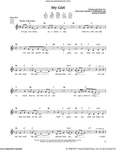 My Girl (from The Daily Ukulele) (arr. Liz and Jim Beloff)