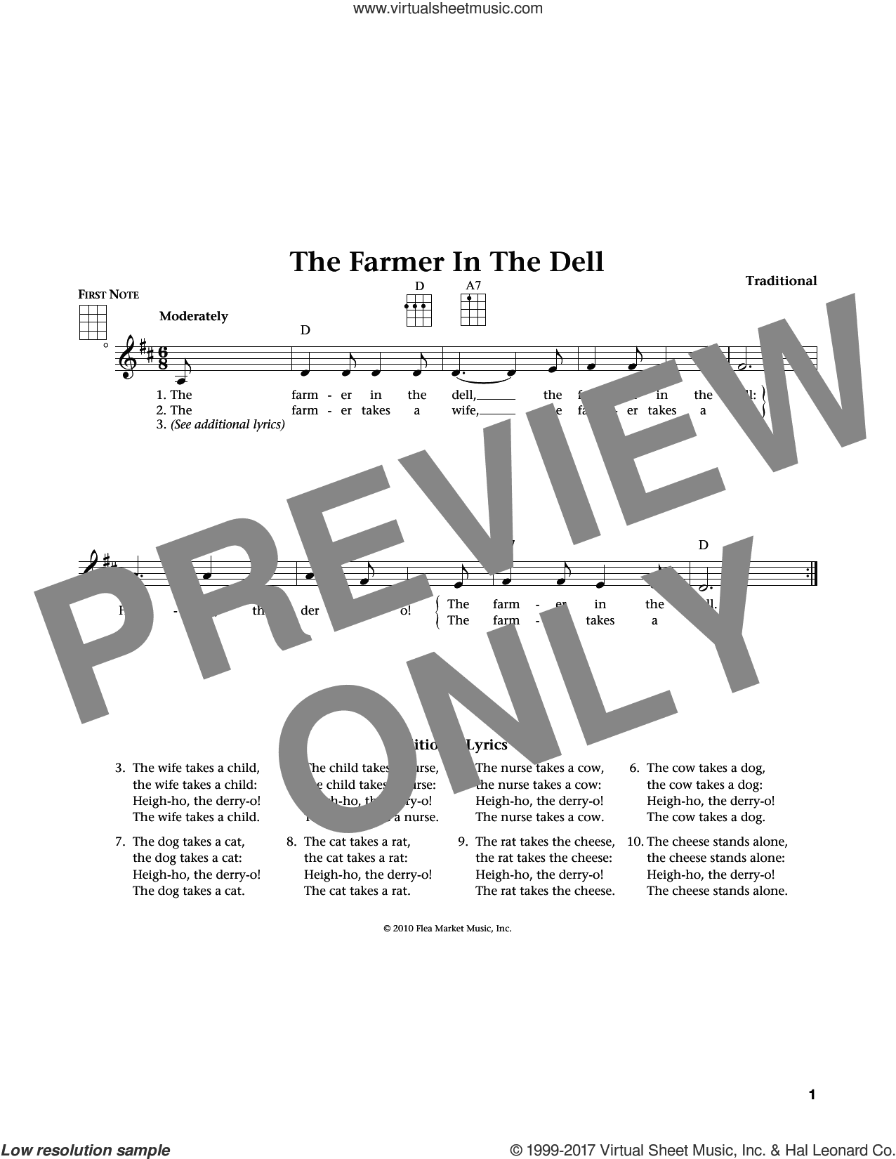 The Farmer In The Dell (from The Daily Ukulele) (arr. Liz and Jim Beloff)