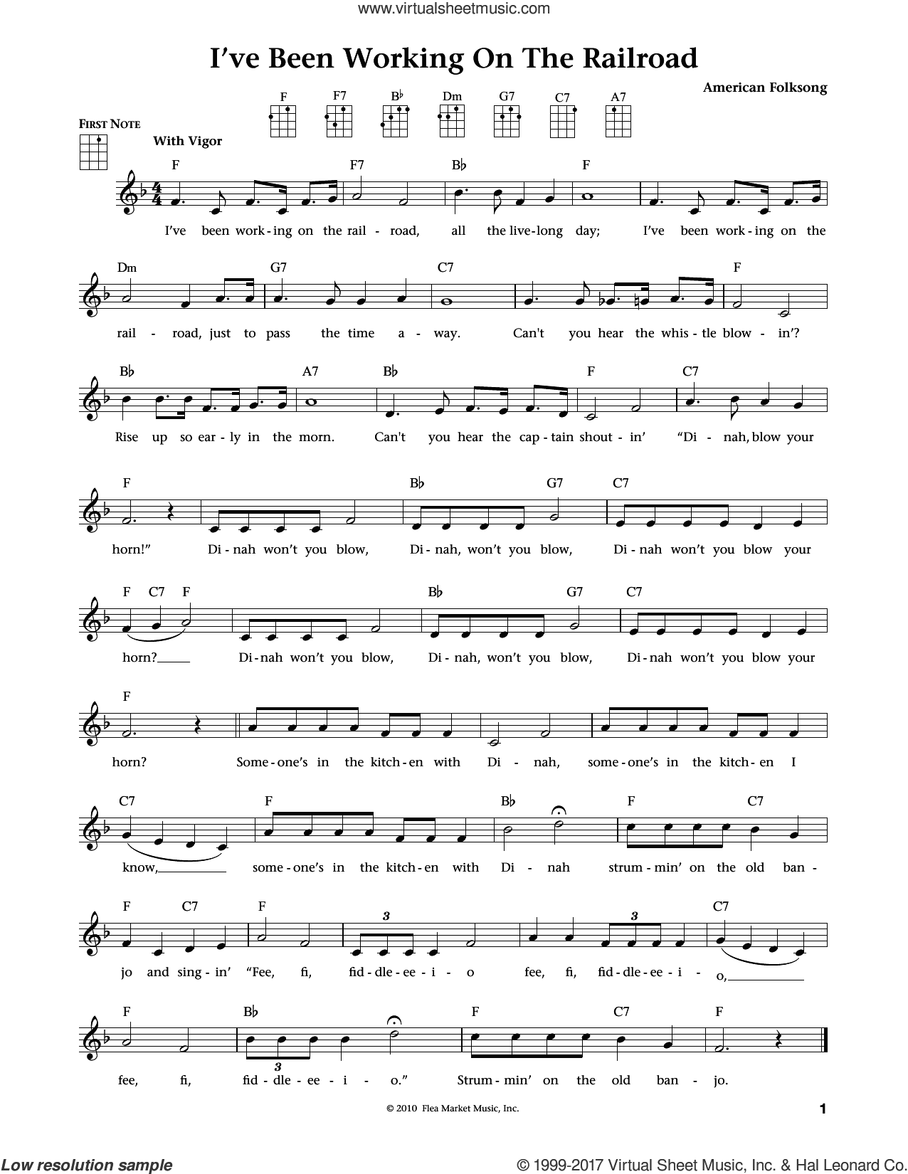I've Been Working On The Railroad (from The Daily Ukulele) (arr. Liz and Jim Beloff)