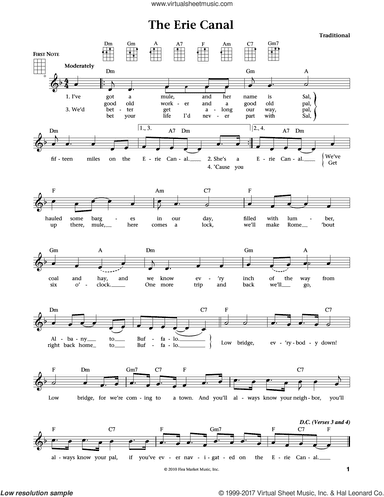 The Erie Canal (from The Daily Ukulele) (arr. Liz and Jim Beloff)
