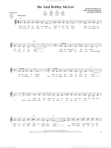 Me And Bobby McGee (from The Daily Ukulele) (arr. Liz and Jim Beloff)