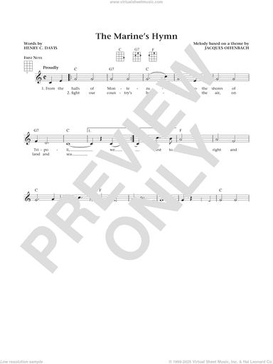 Marine's Hymn (from The Daily Ukulele) (arr. Liz and Jim Beloff)