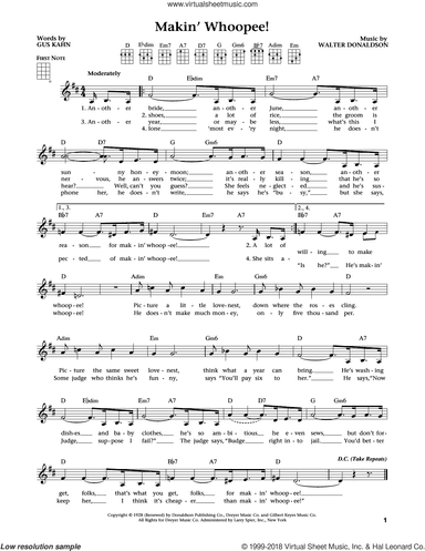 Makin' Whoopee! (from The Daily Ukulele) (arr. Liz and Jim Beloff)
