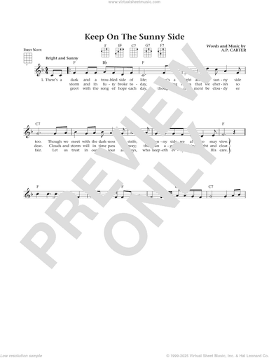 Keep On The Sunny Side (from The Daily Ukulele) (arr. Liz and Jim Beloff)