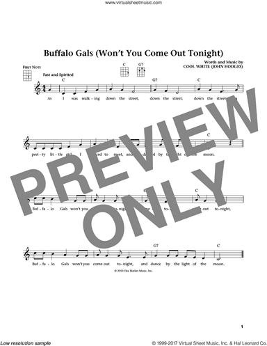 Buffalo Gals (Won't You Come Out Tonight?) (from The Daily Ukulele) (arr. Liz and Jim Beloff)