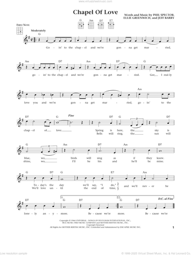 Chapel Of Love (from The Daily Ukulele) (arr. Liz and Jim Beloff)