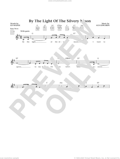 By The Light Of The Silvery Moon (from The Daily Ukulele) (arr. Liz and Jim Beloff)