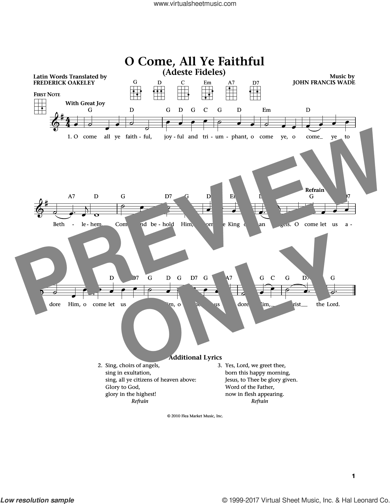 O Come, All Ye Faithful (from The Daily Ukulele) (arr. Liz and Jim Beloff)