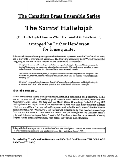 The Saints' Hallelujah (COMPLETE)