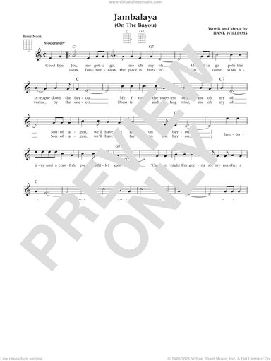 Jambalaya (On The Bayou) (from The Daily Ukulele) (arr. Liz and Jim Beloff)