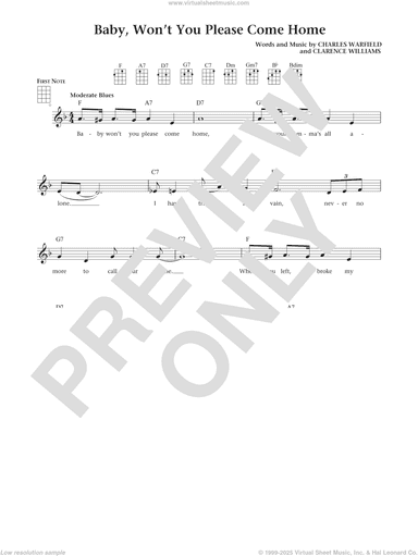 Baby, Won't You Please Come Home (from The Daily Ukulele) (arr. Liz and Jim Beloff)