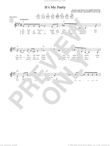 It's My Party (from The Daily Ukulele) (arr. Liz and Jim Beloff)