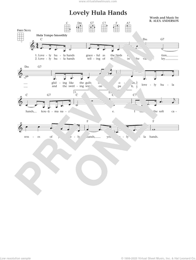 Lovely Hula Hands (from The Daily Ukulele) (arr. Liz and Jim Beloff)