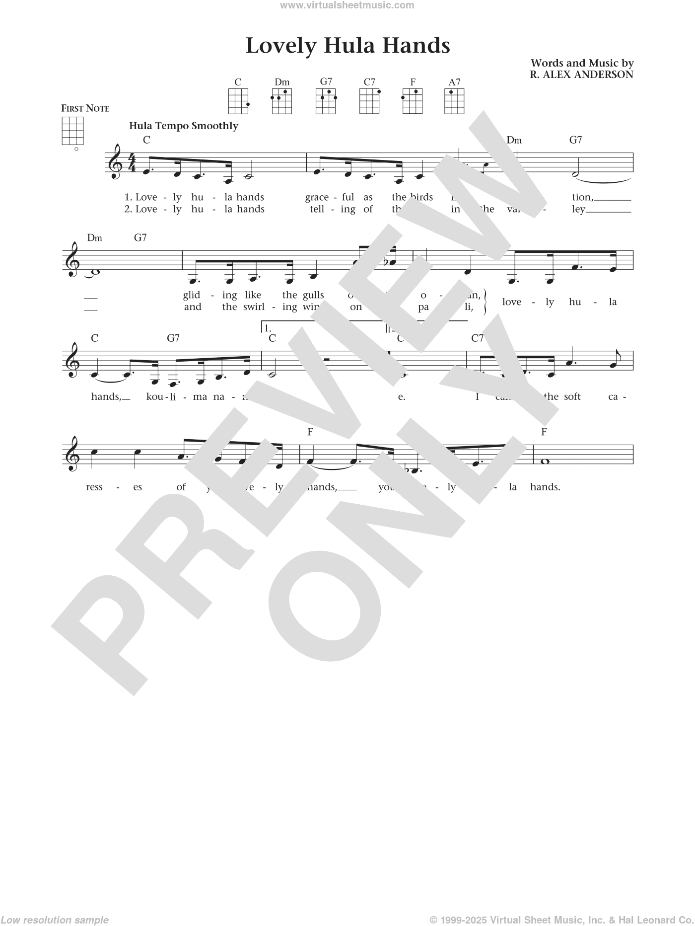 Lovely Hula Hands (from The Daily Ukulele) (arr. Liz and Jim Beloff)