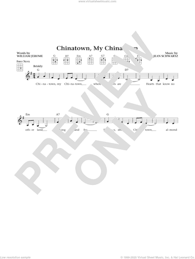 Chinatown, My Chinatown (from The Daily Ukulele) (arr. Liz and Jim Beloff)