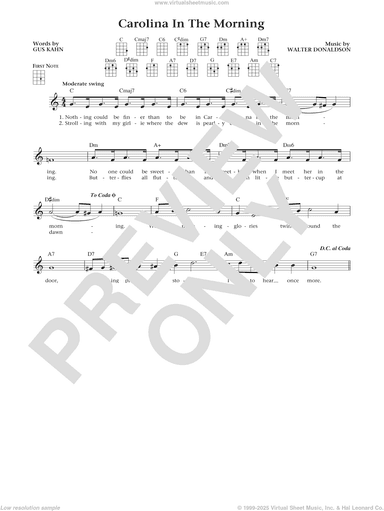 Carolina In The Morning (from The Daily Ukulele) (arr. Liz and Jim Beloff)
