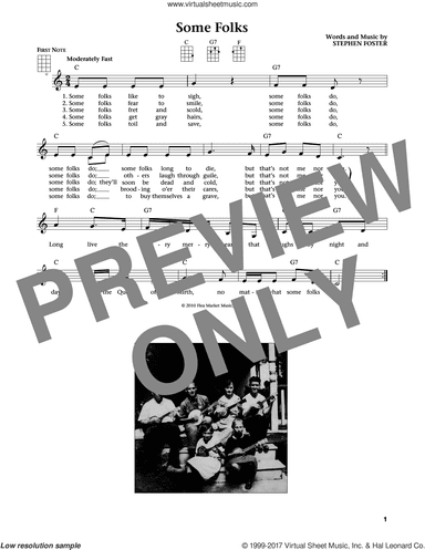 Some Folks (from The Daily Ukulele) (arr. Liz and Jim Beloff)