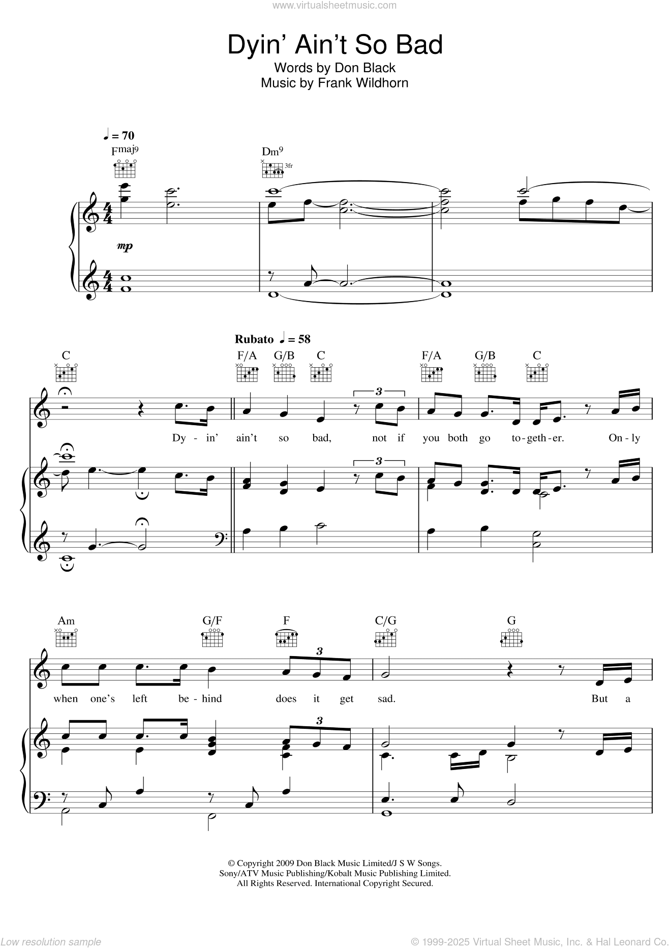 Dyin' Ain't So Bad (from the Musical "Bonnie and Clyde")