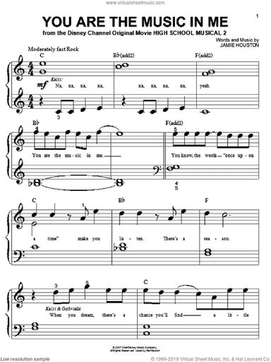 You Are The Music In Me (from High School Musical 2)