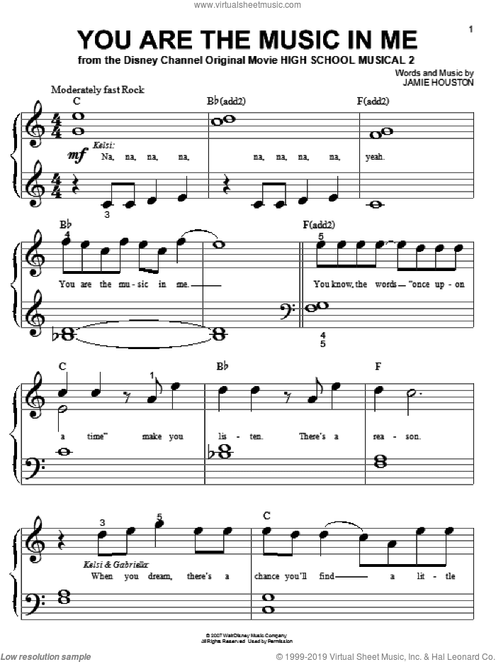 You Are The Music In Me (from High School Musical 2)