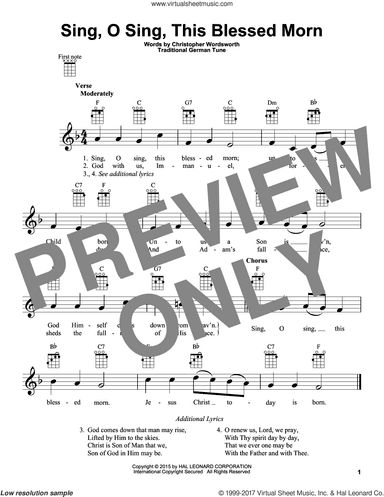 Sing, O Sing, This Blessed Morn